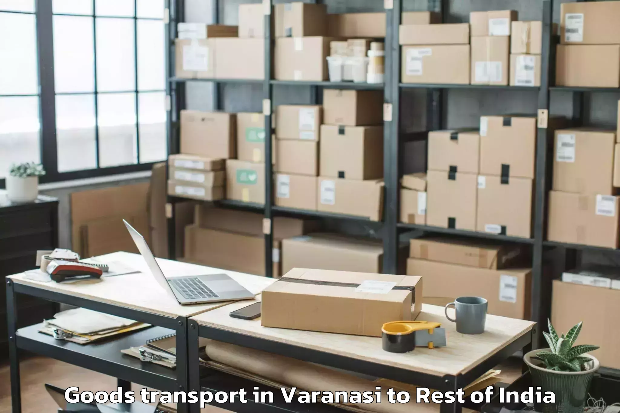 Get Varanasi to Basar Goods Transport